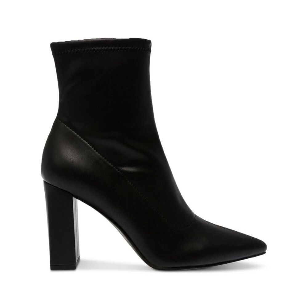 WILD PAIR Womens Black Padded Iloise Pointed Toe Block Heel Booties 7 M - Picture 3 of 4